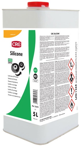 [CRC008965-1030133] Silicone Extra, 5 litros: Mistura de óleos de silicone estáveis de alta qualidade, garante lubrificação na maioria das aplicações metálicas e não metálicas I CRC