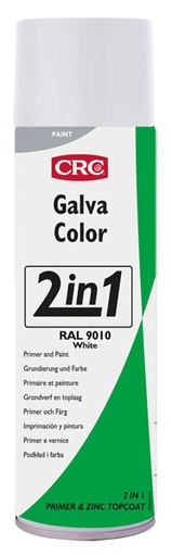 [CRC009169-1030380] Galvacolor 9010 branco, 500ml: Primário de fosfato de zinco 2 em 1 e tinta semibrilhante