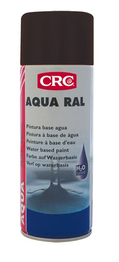 [CRC009208-1031357] Aqua Ral 9005, preto mate 400ml: Tinta de secagem rápida e flexivel resistente aos raios UV I CRC