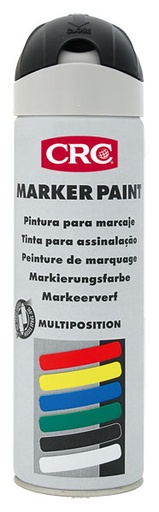 [CRC009212-1030059] Marker Paint Preto 500ml: Tinta de marcação temporária à base de resinas acrílicas I CRC