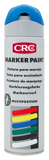 [CRC009213-1030044] Marker Paint Azul 500ml: Tinta de marcação temporária à base de resinas acrílicas I CRC