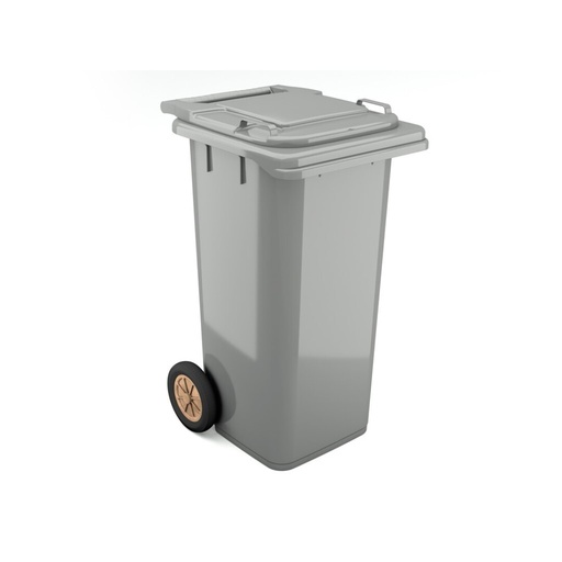 [PRAC009241-2040708] Contentor BIOLOGIC com rodas I tampa cinza e fundo cinza I 555x460x900mm I 120 litros