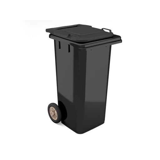 [PRAC009249-02040511] Contentor BIOLOGIC com rodas I tampa preta e fundo preto I 555x460x900mm I 120 litros