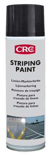 [CRC009274-1030194] Striping Paint Preto 500ml: Tinta marcação de longa marcação I CRC