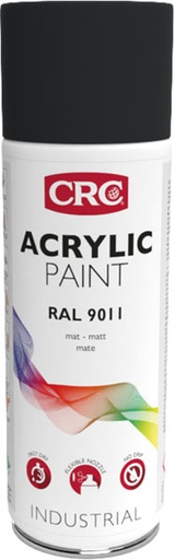 [CRC009365-1030229] Marker Paint 9011 Preto 400ml: Tinta que protege a superfície e dá uma cor intensa I CRC