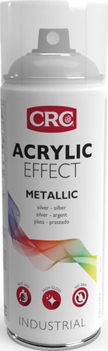 [CRC009368-1030893] Acrylic Metallic Effect Metálico Preto 400ml: Spray efeito metálico e citilante I CRC
