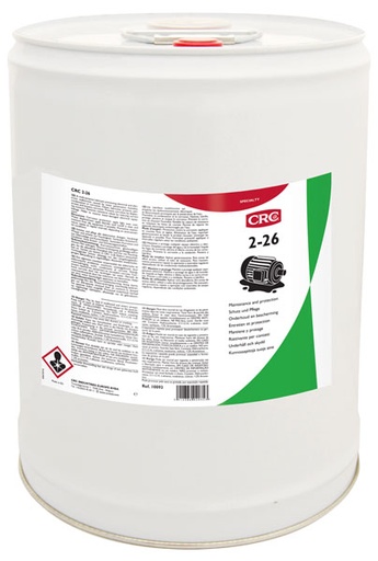 [CRC009391-1030012] 2-26, 20 litros: Lubrificante multiusos e proteção anticorrosão evita avarias elétricas I CRC