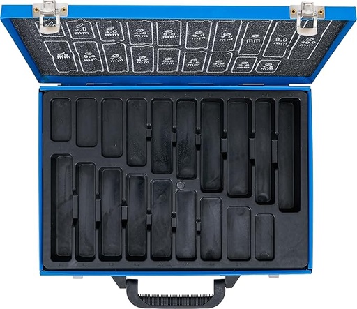 [BOHR9608-00801521170] Caixa metálica vazia para brocas I modelo: M10 Leer I Capacidade 19 brocas Ø 1,0 – 10,0 mm x 0,5 mm (cópia) (cópia) (cópia)