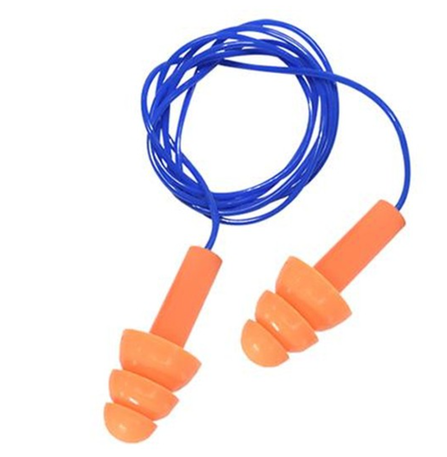 [SAFE0012116-82753] Tampões de proteção p/ ouvidos c/ fio em bolsa individual I cx de 100/400 pares I SNR 24,5 DB I SAFETOP (cópia)