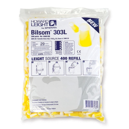 [SAFE0012758-82503] Tampões de proteção p/ ouvidos c/ fio em bolsa individual I cx de 100/400 pares I SNR 24,5 DB I SAFETOP (cópia) (cópia) (cópia)