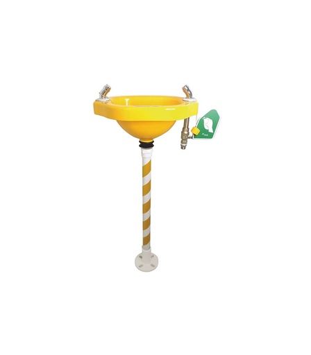 [SAFE0012891-11027] Chuveiro de emergência I Lava olhos em PVC de fixação no chão