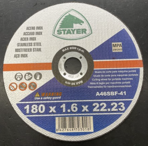 [STAY0013824-ST81106] Disco de corte inox extrafino I medida: 125 x 1,6 x 22 I caixa: 25 unidades I STAYER (cópia)