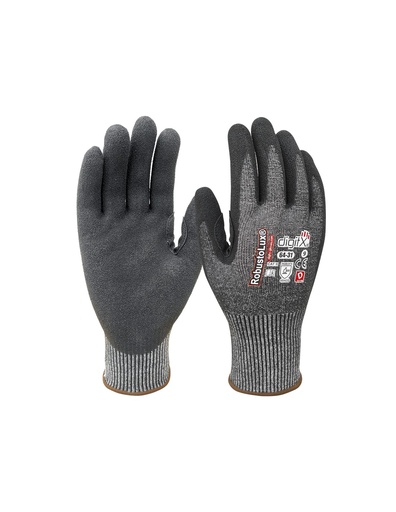 [SAFE13973-64-31] Luva anticorte nível D polegar reforçado I 12 pares 144 cx modelo: ROBUSTOLUX I SAFETOP