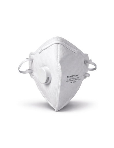 [SAFE15060-31700H] Máscara dobrável c/espuma interior c/ válvula FFP3 I SAFETOP