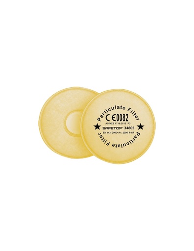 [SAFE15088-34605] Filtro P3 + carvão extra plano p/ 34600; 34620 e 34700 I SAFETOP