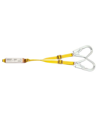 [SAFE16095-80224J] Cinta dupla ajustável 1,50 a 2 m c/ absorvador e mosquetão I SAFETOP