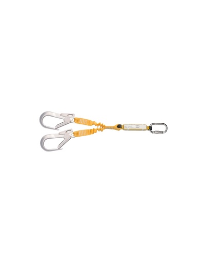 [SAFE16100-80228B] Fita dupla elástica 0,9 m c/absorvador e mosquetões I SAFETOP