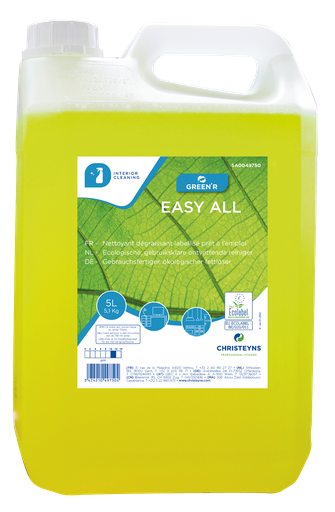 [SHI000930] GREEN’R EASY ALL, 5 litros: Desengordurante ecológico para áreas alimentares