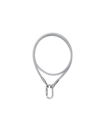 [SAFE16246-80294] Cabo conector 5 m de aço 8mm diâmetro c/ mosquetão I SAFETOP