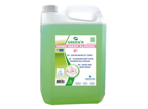 [SHI001140] GREEN’R HAND WASH, 5 litros: Sabonete ecológico para lavagem frequente das mãos e corpo