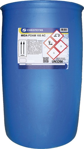 [CRHA000590] MIDA FOAM 193, 220 kg - OPC - Detergente Biocida clorado alcalino para espuma de aplicação por espuma ou manual para áreas alimentares (DGAV) ACM: nº231/00/16NBVPT