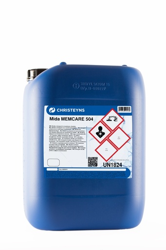 [CRHA001080] MIDA MEMCARE 504, 23 kg:  Detergente meio alcalino com forte propriedade complexantes para membranas.