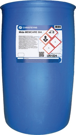 [CRHA001090] MIDA MEMCARE 504, 250 kg:  Detergente meio alcalino com forte propriedade complexantes para membranas.