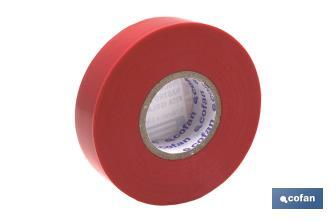 [CRHA0015370-P666] Fita isoladora | 180 microns | Cor Vermelho | 19 mm x 20 metros